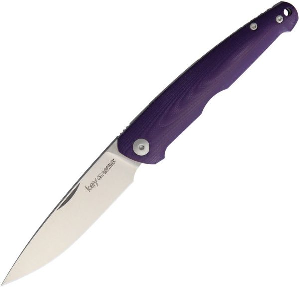 Viper Key Slip Joint Purple G10 Folding Knife