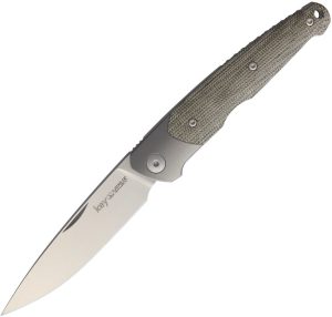 Viper Key Slip Joint Green Micarta Folding Knife