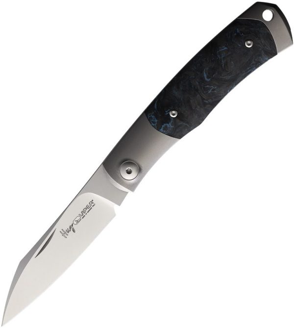 Viper Hug Folder Blue Carbon Fiber M390 Folding Knife