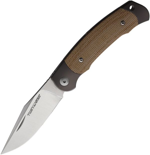 Viper Twin Slip Joint M390 Natural Canvas Folding Knife