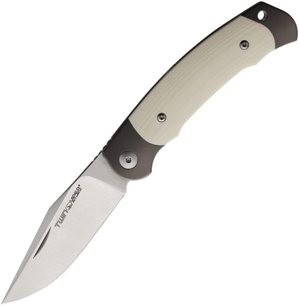 Viper Twin Slip Joint Ivory G10 Folding Knife M390 Blade
