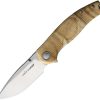 Viper Vale Linerlock Folding Knife 3" CPM MagnaCut Flamed Poplar