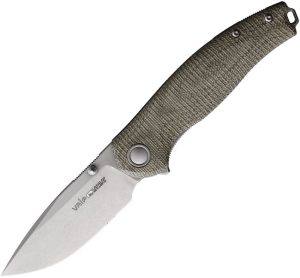 Viper Vale Linerlock Green Canvas Folding Knife CPM MagnaCut