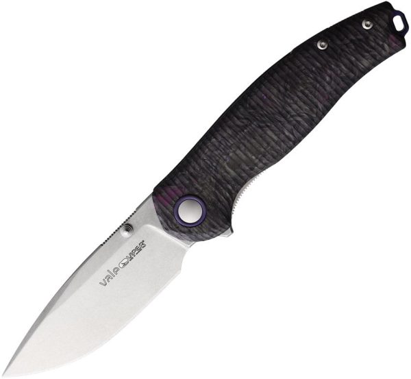 Viper Vale Linerlock Purple Carbon Fiber Folding Knife CPM MagnaCut