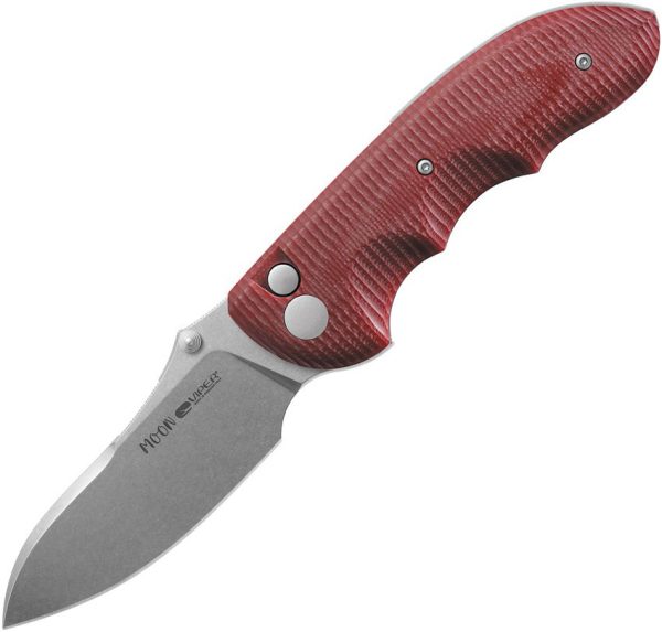 Viper Moon Button Lock Red G10 Folding Knife MagnaCut Steel