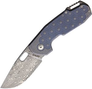 Viper Odino Framelock Blue Damascus Folding Knife Italy