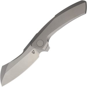 Vanguard Mini Cleaver Framelock Gray M390 Folding Knife