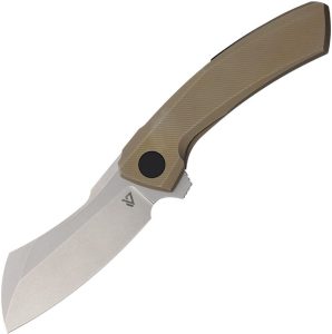 Vanguard Mini Cleaver Framelock Bronze M390 Folding Knife