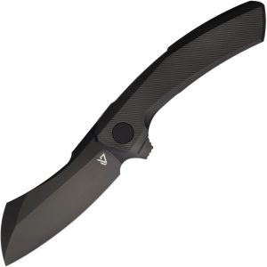 Vanguard Mini Cleaver Framelock Black M390 Folding Knife