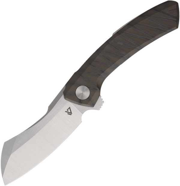 Vanguard Mini Cleaver Framelock M390 Titanium Folding Knife