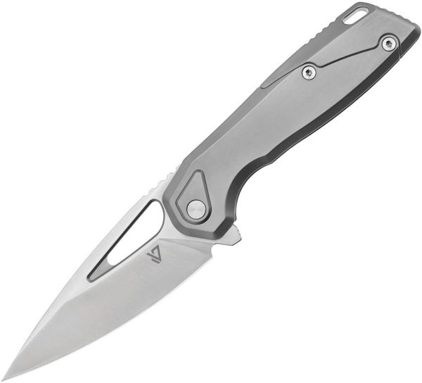 Vanguard StarRunner Framelock M390 Gray Titanium Folding Knife