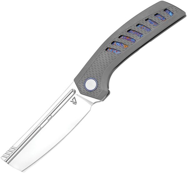 Vanguard Nakiri Framelock Semi Mirror Titanium