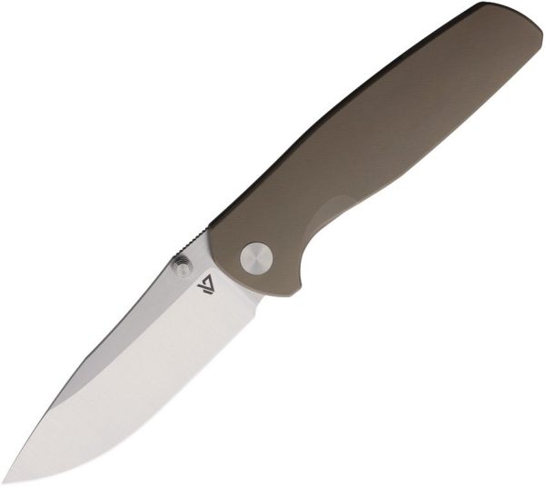 Vanguard ESOX Framelock Bronze M390 Folding Knife Titanium