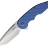 VDK Knives Wasp Framelock Blue 3.5" Folding Knife
