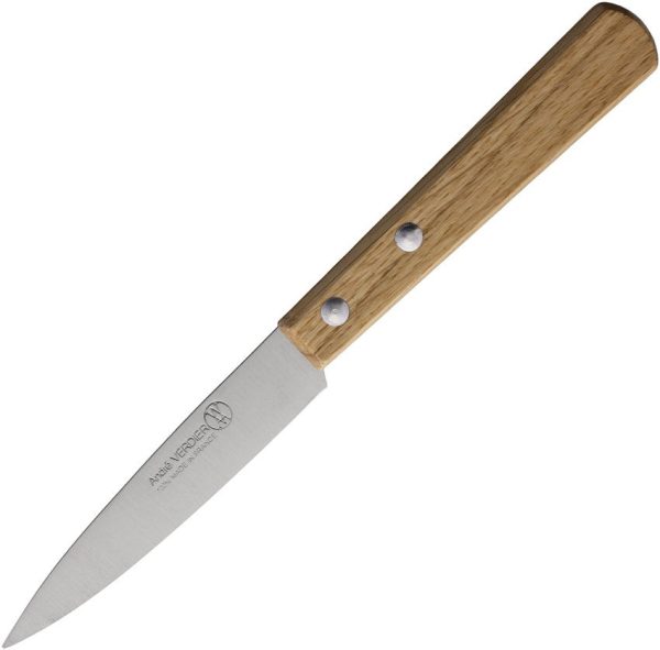 Andre Verdier Paring Knife Oak Wood Satin Stainless