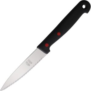 VER140MDNRR Andre Verdier DYNAMIT Paring Knife Serrated Black ABS