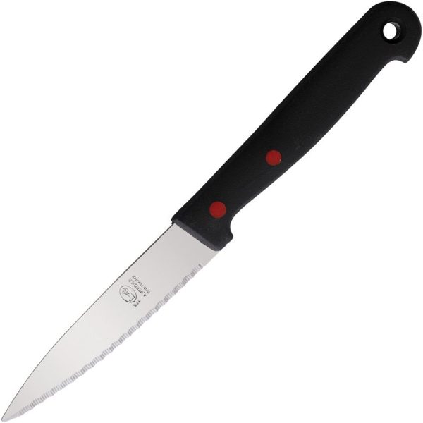 Andre Verdier DYNAMIT Paring Knife Serrated Black ABS