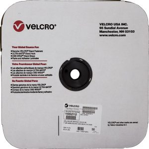 VLC155212 Velcro Mil-Spec Hook Sew-On 1 inch Black 50 yards