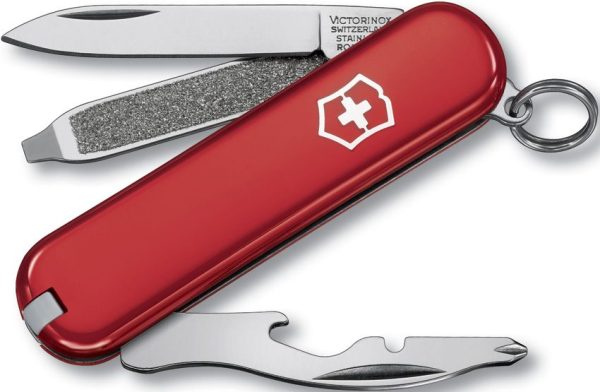 VN06163 Victorinox Rally Red Multi-Tool - 8-Function Compact Knife
