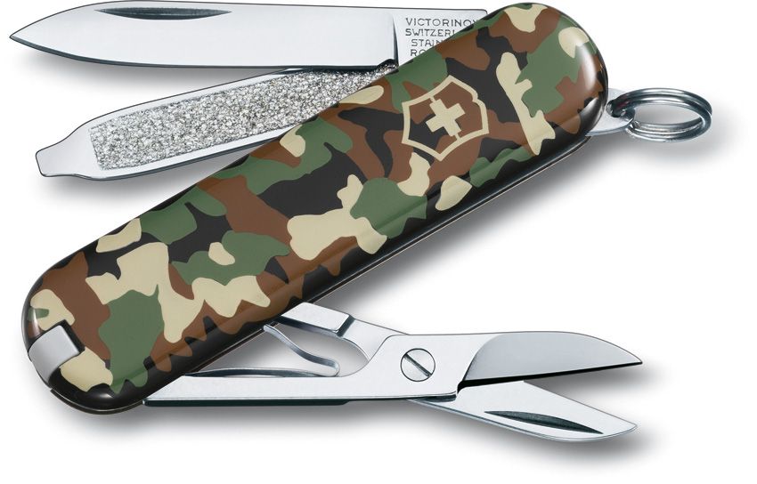 Victorinox Classic Camouflage Folding Knife 2.25" Closed
