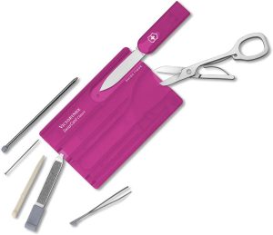 VN07199T5RX1 Victorinox Swiss Card Pink Multi-Tool - 9 Functions