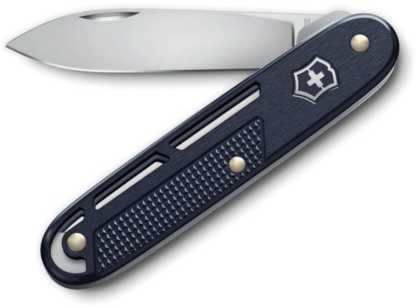 VN0800622 Victorinox Onefold Linerlock 2.63in Blue Alox Knife