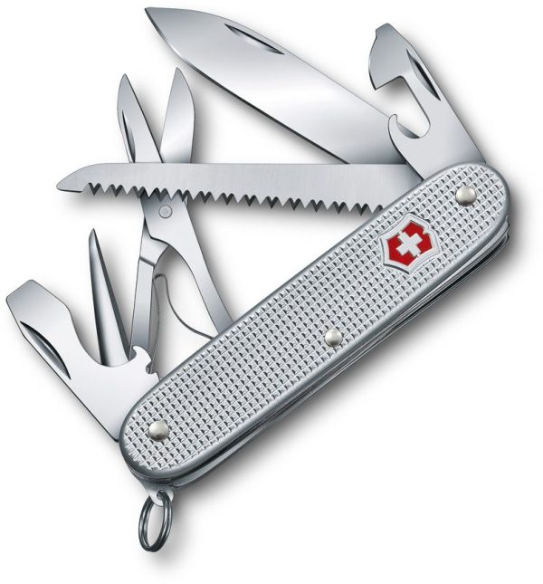 VN0827126 Victorinox Farmer Alox Silver - 3.75 inches