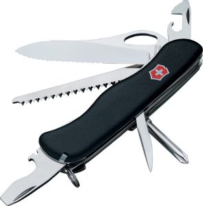 VN08463MW3 Victorinox One Hand Trekker Black Multi-Tool