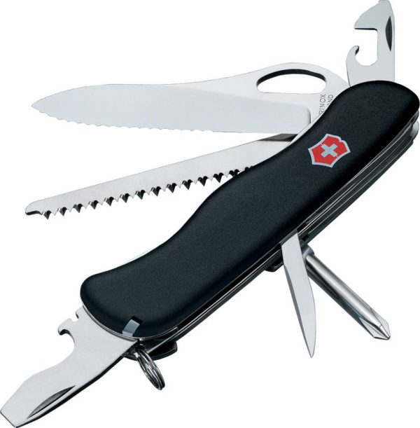 VN08463MW3 Victorinox One Hand Trekker Black Multi-Tool