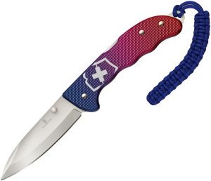 Victorinox Evoke Lockback Alox Red/Blue - 4 inches