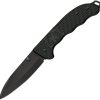 VN09415DS23 Victorinox Evoke Lockback Folding Knife 4" Black Alox
