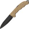 VN09415DS249 Victorinox Evoke Lockback Folding Knife 4" Black Blade Beige Alox