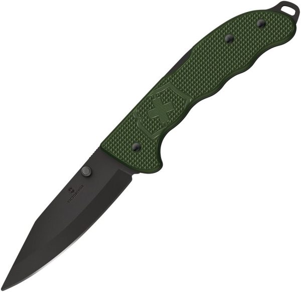 VN09425DS24 Victorinox Evoke Lockback Alox Olive Folding Knife