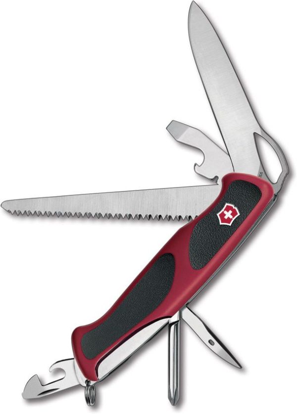 VN09663MC Victorinox Ranger Grip 78 Multi-Tool - Black Red Handle