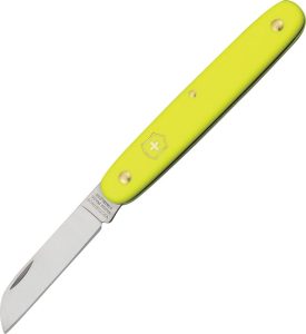Victorinox Floral Knife Yellow Sheepsfoot Slip Joint