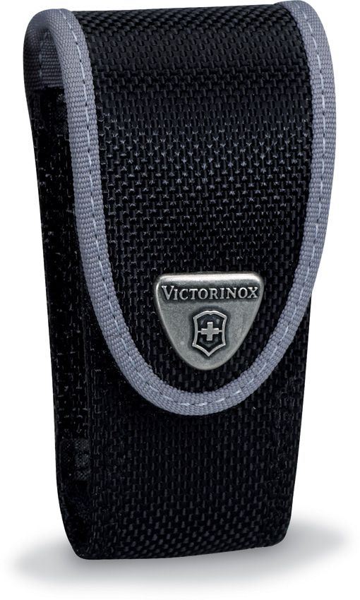 VN405433 Victorinox Medium Black Leather Belt Pouch