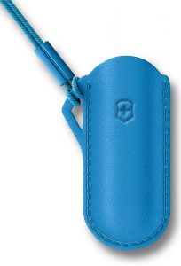 Victorinox Classic Leather Pouch Summer Rain Blue