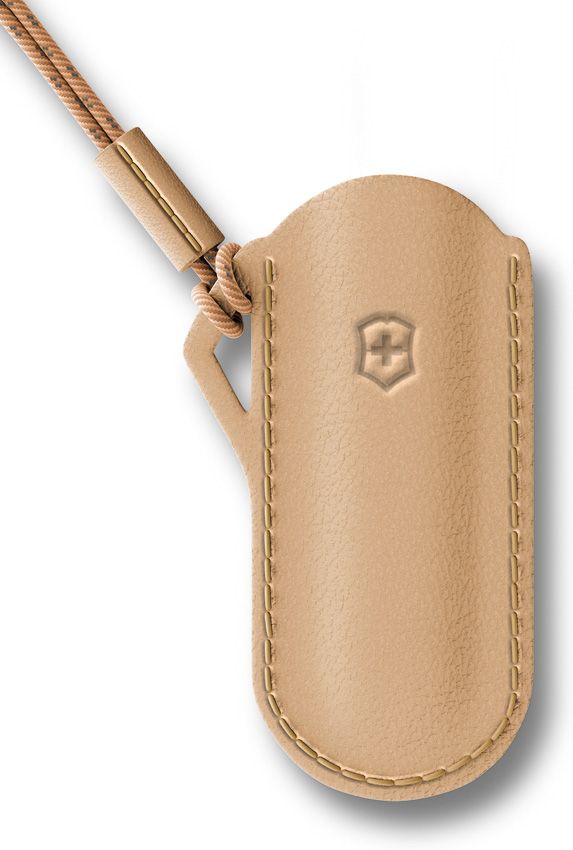 Victorinox Classic Leather Pouch Wet Sand Brown