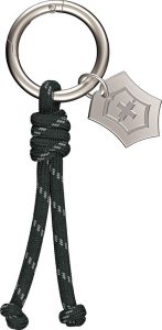 Victorinox Key Ring Dark Gray - Iconic Cross Design