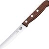 Victorinox Utility Knife 4.25in Serrated Blade Brown Wood Handle