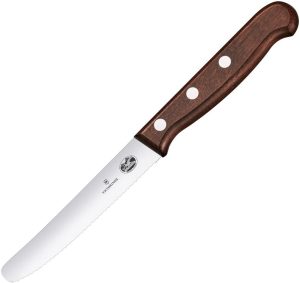 Victorinox Utility Knife Wood - Serrated Blade