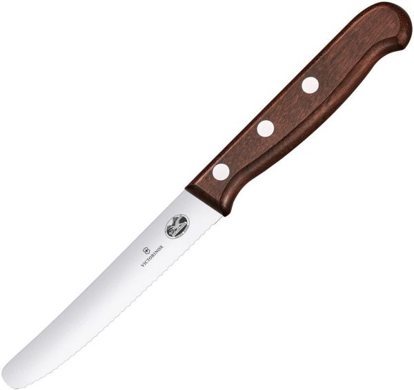 VN5083011G Victorinox Utility Knife Wood - Serrated Blade