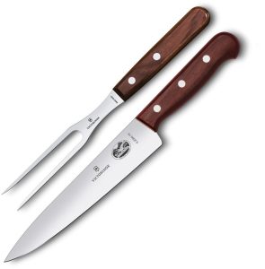 Victorinox Carving Set 2pc Wood - Knife and Fork