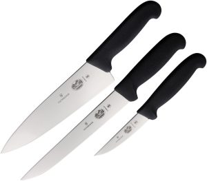 Victorinox Chef's Set 3 Piece - Black Fibrox