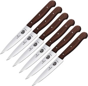 VN5200012X4 Victorinox Utility Knife Set 6pc Rosewood Full Tang