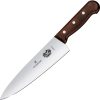 VN5206020G Victorinox Chef's Knife 8in Satin Stainless Steel Brown Wood Handle