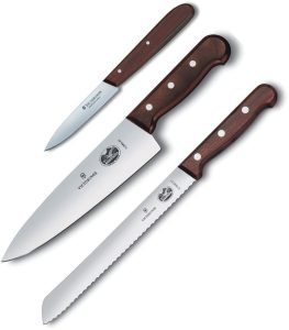 Victorinox Kitchen Set Wood Handle 3-Piece