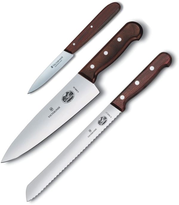 Victorinox Kitchen Set Wood Handle 3-Piece