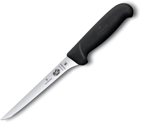 VN5641315BK Victorinox Boning Knife 6in Straight Flex Stainless