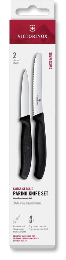Victorinox Paring Knife Set Black 2-Piece
